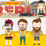 Pegasus Hipsterlar için Berlin