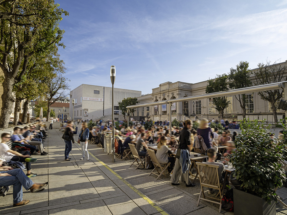 Viyana'da yeme içme caddeleri, museumquartier