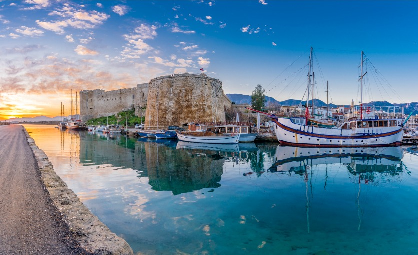 Girne'ye varış