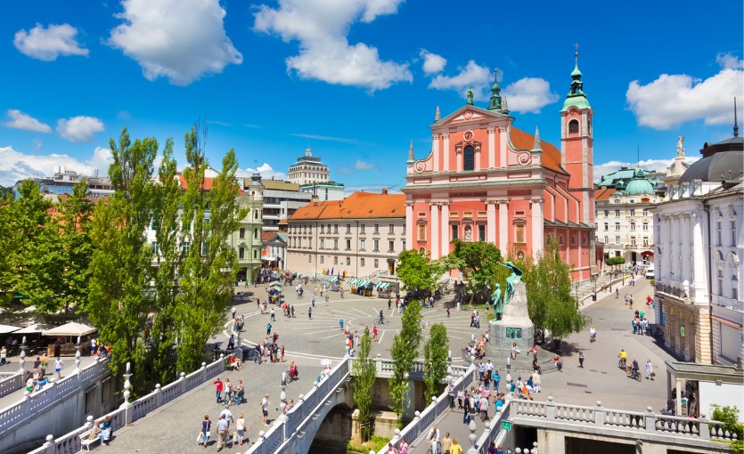 Ljubljana şehir merkezi