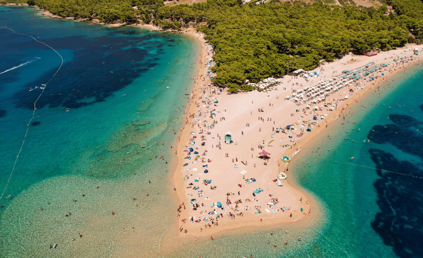 Zlatni Rat Beach, Brač, Hırvatistan